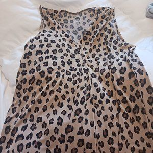 Womens croft and barrow leopard tank
